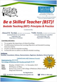 Be a skilled teacher (BST)!