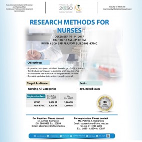 RESEARCH METHODS FOR NURSES